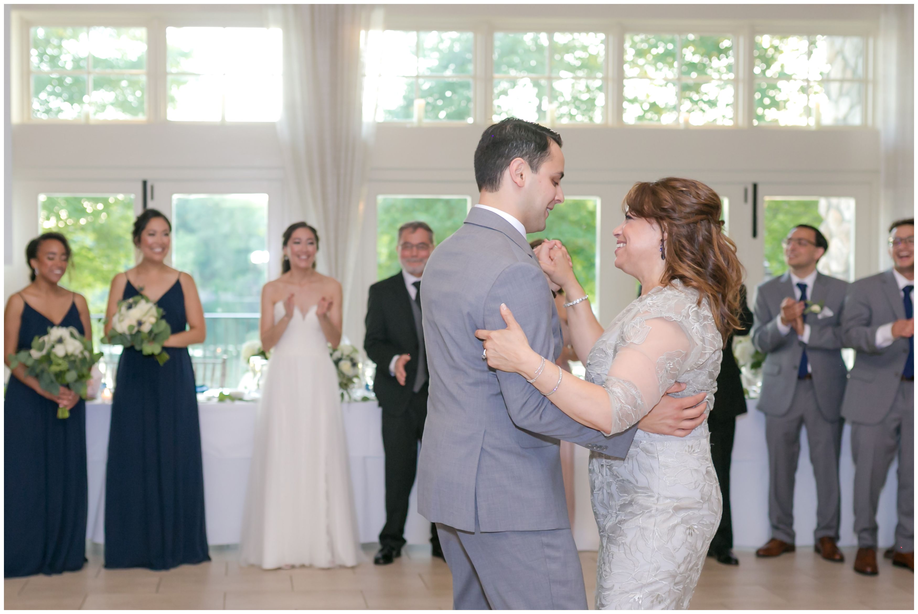 Mother son dance wedding photo at the Indian Trail Club