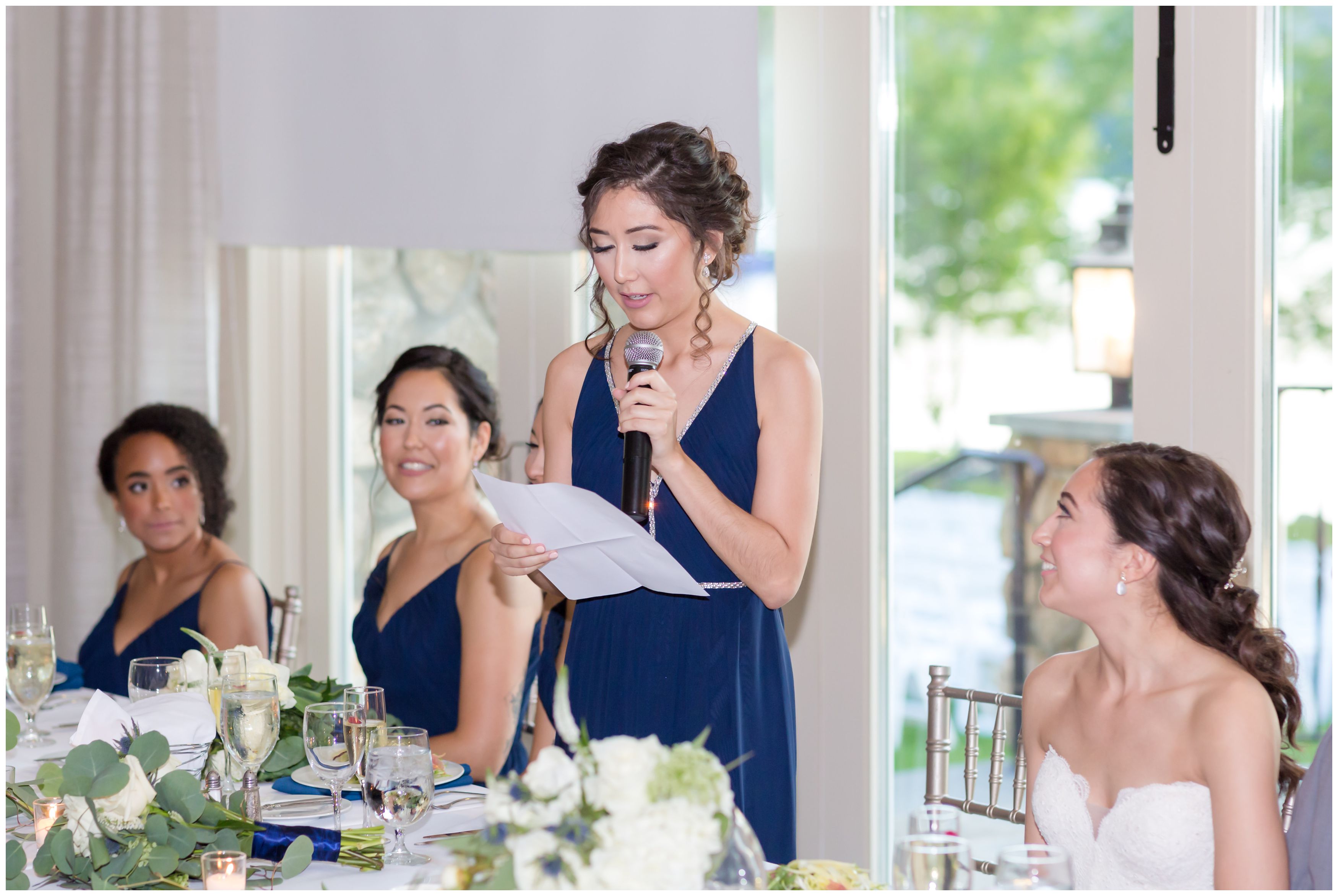 Maid of honor speech at the Indian Trail Club